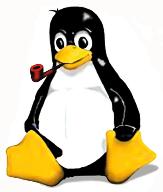Tux with Pipe
in mouth
